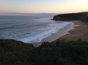 Bells Beach at sunset